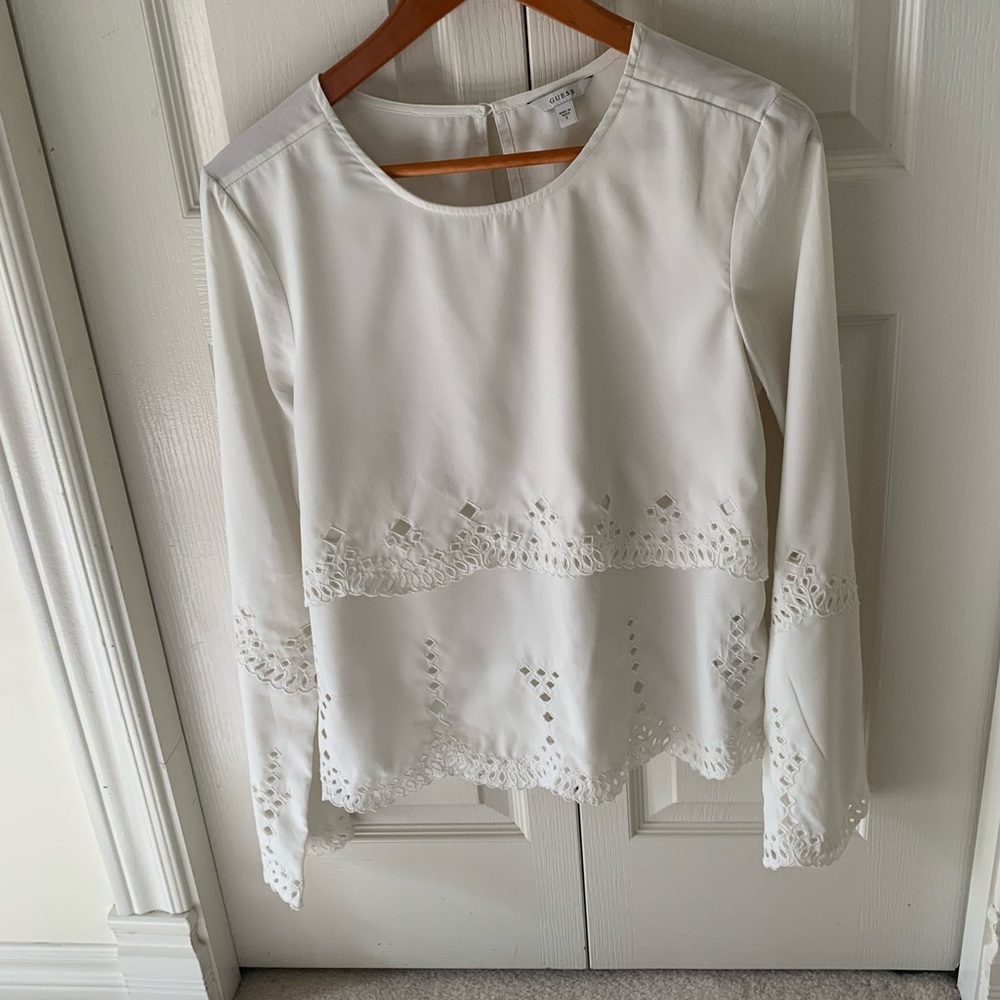 GUESS WHITE TOP - Picture 3 of 10